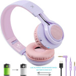 Bluetooth Headphones Light Up, Foldable Stero Wireless Headset with Microphone