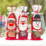 Christmas Decorations for Home Santa Claus Wine Bottle Cover Snowman Stocking Gift Holders Xmas Navidad Decor New Year.
