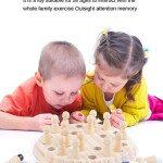 Kids Game Chess Wooden Memory Match Stick Fun Color Game Board Puzzles Educational Toy Cognitive Ability Learning Children Toys