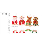 4Pcs Christmas Hanging Pendants Santa Claus Dolls Christmas Tree Decorations for Home Natal Xmas Ornaments.