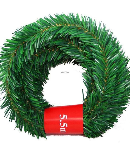 5.5m Christmas Garland Green Rattan Wreath Christmas Decor Home Xmas Party Artificial Xmas Tree Rattan Banner .