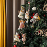 New Year Angel Doll Christmas Tree Hanging Ornaments Décor Christmas Elk Pendants Decoration For Home 2022 Car Ornament