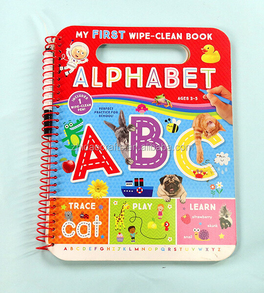 Kids Preschool Education Letters Learning Book