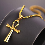 Stainless Steel Symbol of Life Unisex Cross Necklaces Jewelry Gifts
