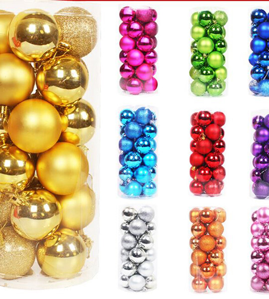 Christmas balls Colorful cheap Christmas Tree decorating ball multi color.