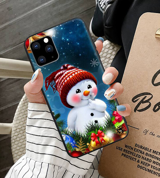 Christmas Silicone Cell Phone Cover For IPhone 12 11 Pro Max 7 8 6 6s Plus Xs X Xr Se 2020 5s 5 Case