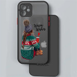 iPhone 11 12 13 Pro XS Max X XR 7 8 Plus 13Mini Camera Protection Case Merry Christmas Cute Elk Soft Bumper Matte Hard Cover