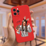 Christmas and New Year gift red Phone Case For iPhone 13 Pro 11 Pro Max 12 mini XS XR 6 6S 8 7