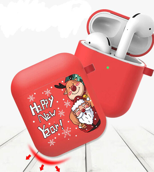 Apple Airpods 1 2 Earphone Coque Soft Fundas Case Covers Earpods Airpod 1 2 Box Bag New Year.
