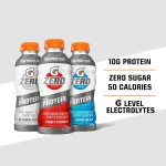 Gatorade Zero With Protein, 10g Whey Protein Isolate, Zero Sugar, Electrolytes, Cool Blue, 16.9 Fl Oz, 12 Pack