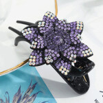 Shiny Rhinestone Flower Hair Clips for Women