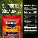 Jack Link’s Beef Jerky, Sweet & Hot, (2) 9 Oz Bags – Great Everyday Snack, 9g of Protein and 80 Calories, Made with Prem