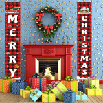 Merry Christmas Banner Christmas Door Decoration Christmas Home Decoration 2021 Xmas Ornament Gift New Year 2022