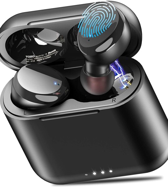 Wireless Earbuds Bluetooth Headphones Touch Control with Wireless Charging Waterproof