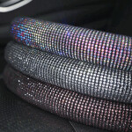 Crystal Colorful Rhinestone Car Steering Wheel Covers Diamante Rhinestone Car Covered