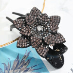 Shiny Rhinestone Flower Hair Clips for Women