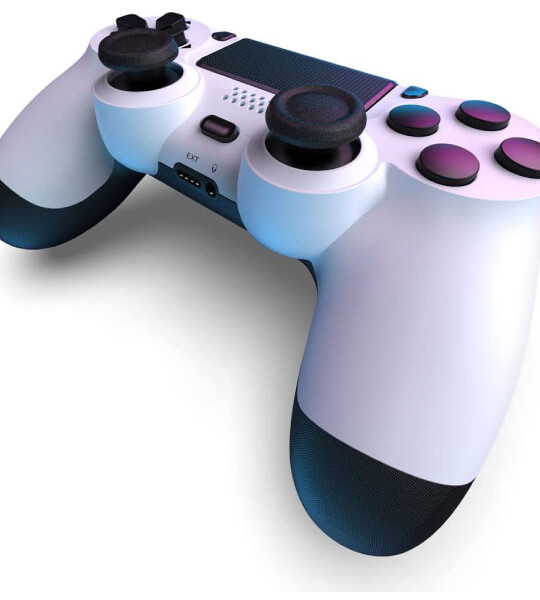 Game Joystick Controller for Compatible with PS4 Console white