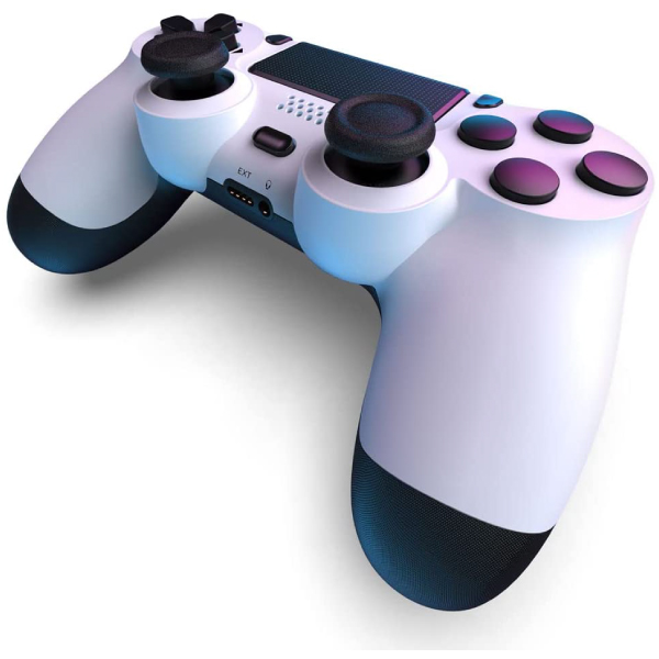 Game Joystick Controller for Compatible with PS4 Console white