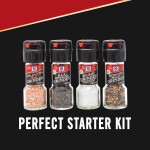 McCormick Salt & Pepper Grinder Variety Pack (Himalayan Pink Salt, Sea Salt, Black Peppercorn, Peppercorn Medley), 0.05