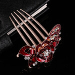 Flower Hairpin Barrette Clips ornaments For  Women Hair Jewelry Accessories