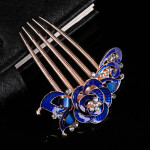 Flower Hairpin Barrette Clips ornaments For  Women Hair Jewelry Accessories