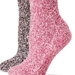 Dr. Scholl's Women's 2 Pair Pack Ultra Soft Spa Socks With Grippers - Vitamin E & Lavender Infused