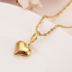 14 k Yellow Solid Gold Necklaces earrings Women girls party jewelry sets gifts