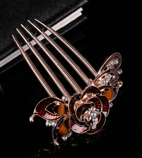 Flower Hairpin Barrette Clips ornaments For  Women Hair Jewelry Accessories