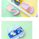 Rainbow Unicorn Toddler Soft Indoor Slippers Sandals for Boys & Girls