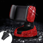 Steering Wheel Cover Crystal Car Mount Holder Keychain Tissue Box Deco