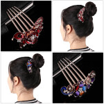 Flower Hairpin Barrette Clips ornaments For  Women Hair Jewelry Accessories