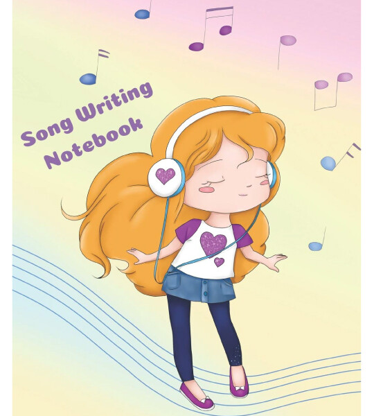 Song Writing Notebook Cute Music Composition Manuscript Paper for Girls