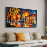 The Street Oil Painting Print On Canvas Nordic Poster Wall Art Picture For Living Room Home Decor