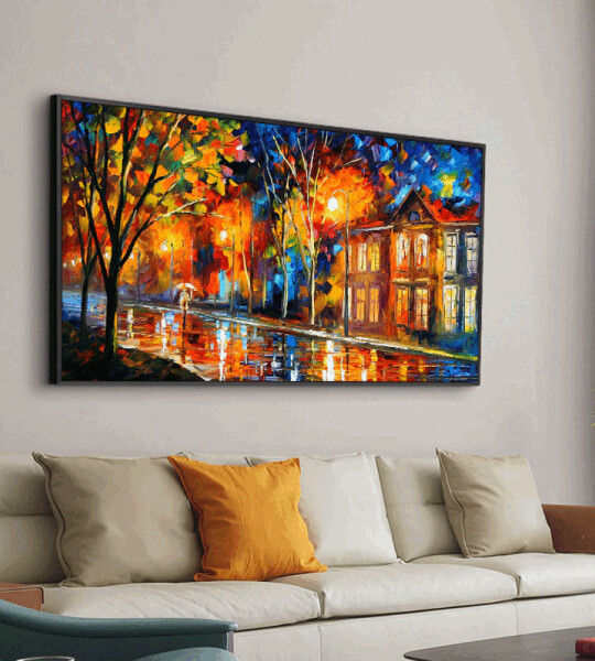 The Street Oil Painting Print On Canvas Nordic Poster Wall Art Picture For Living Room Home Decor