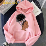 Girl magic hoodies women melanin poppin sweatshirt women BLM velcet thick wning coat winter autumn clothes.