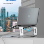 Laptop Stand, Ergonomic Aluminum Laptop Computer Stand, Detachable Laptop Riser Notebook Holder Stand Compatible with Ma