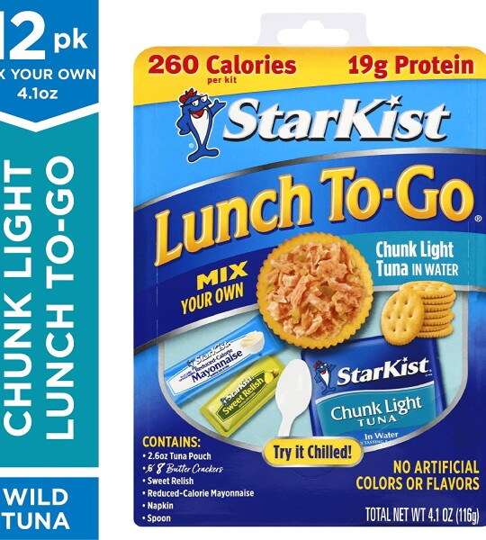 StarKist Lunch To-Go Chunk Light Pouch - Mix Your Own Tuna Salad - (Packaging 4.1 Ounce (Pack of 12)