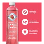 Sparkling Ice, Strawberry Watermelon Sparkling Water, Zero Sugar Flavored Water, with Vitamins and Antioxidants, Low Calorie Beverage, 17 fl oz Bottles (Pack of 12)