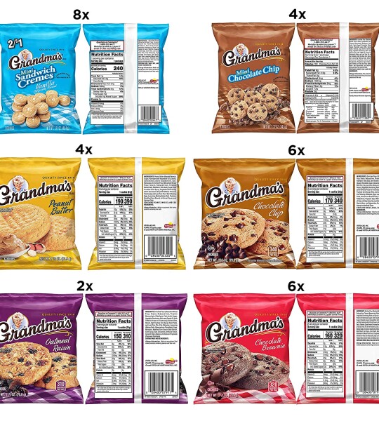 Grandma's Cookies Variety Pack of 30
