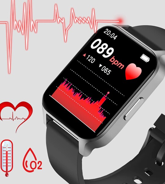 Smart Watch Fitness Tracker with Heart Rate and Blood Oxygen Sleep Monitor
