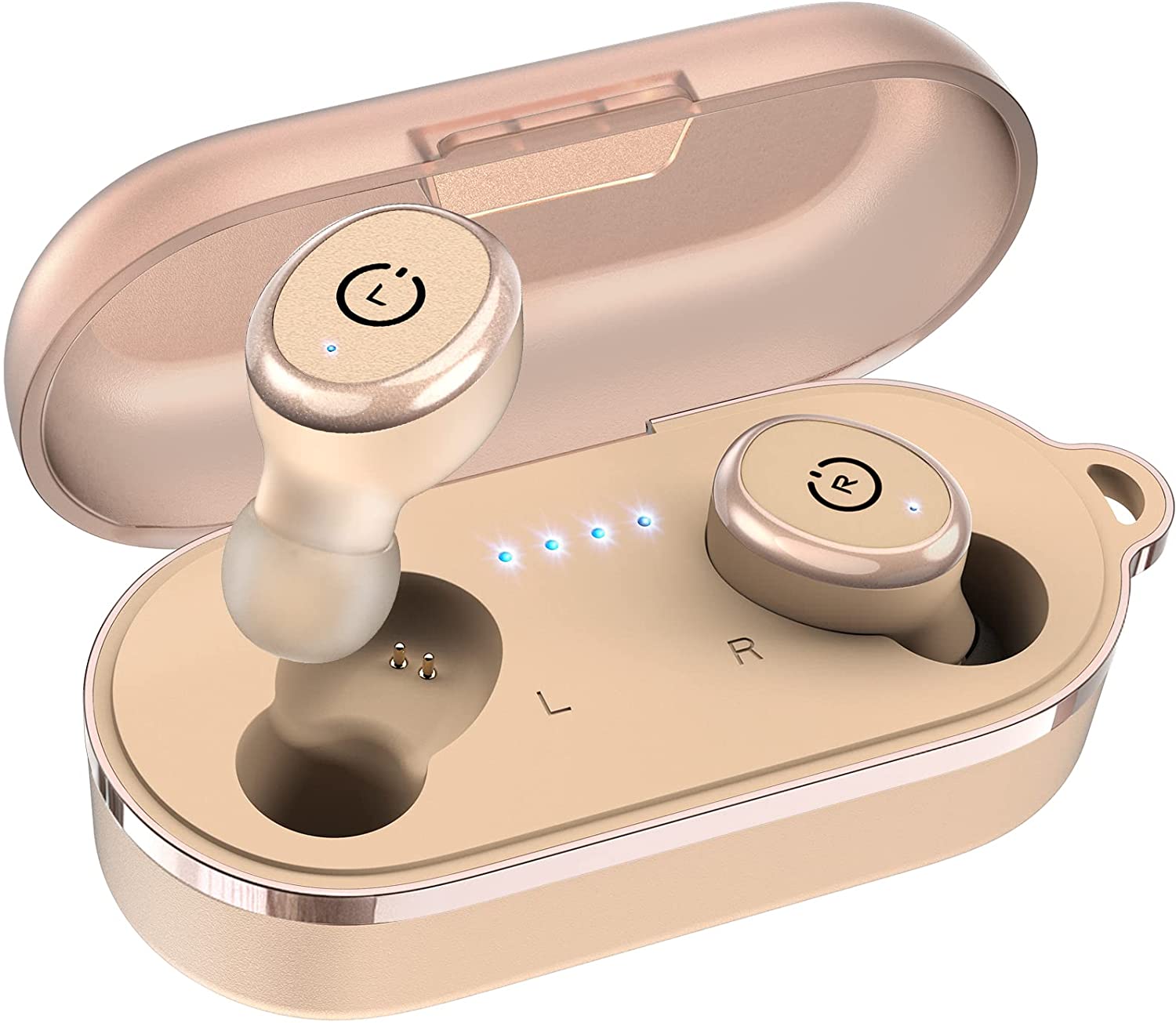 TOZO T10 Bluetooth 5.3 Wireless Earbuds with Wireless Charging Case IPX8 Waterproof Stereo Headphones