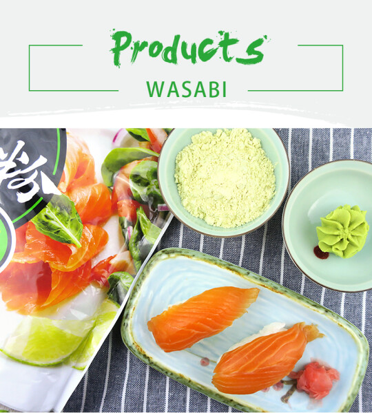 Halal Japanese Sushi Food Wasabi Powder 1 kg Package.