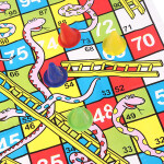 Snake Ladder Educational Kids Children Toys Interesting Board Game.