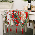 Christmas decorative products knitted cloth table flag creative Christmas tablecloth table decoration.