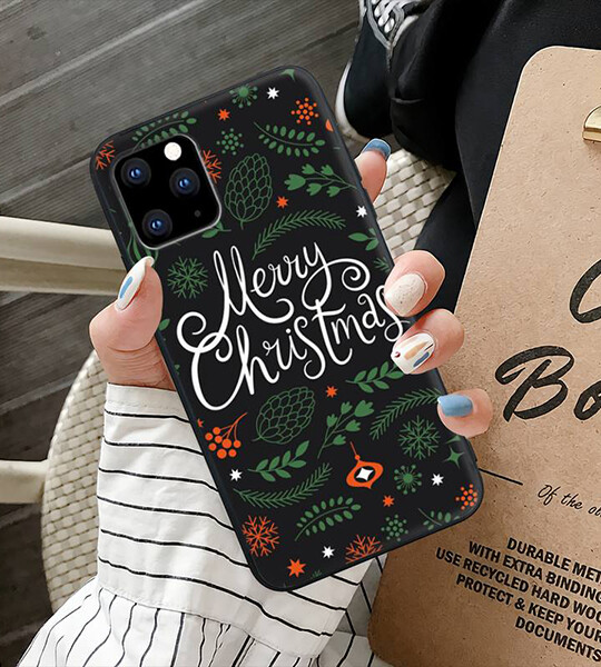 Christmas Silicone Cell Phone Cover For IPhone 12 11 Pro Max 7 8 6 6s Plus Xs X Xr Se 2020 5s 5 Case