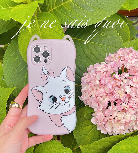 Cute Cartoon 3D Ear Cat Phone Case For iphone 13 12 11 Pro Max 7 8 plus X XR XS.