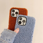 Fashion Teddy Plush Soft Phone Case for iPhone 13 12 11 Pro Max XS Max XR X SE.