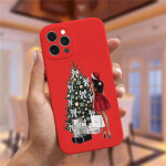 Christmas and New Year gift red Phone Case For iPhone 13 Pro 11 Pro Max 12 mini XS XR 6 6S 8 7