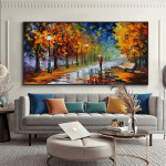 The Street Oil Painting Print On Canvas Nordic Poster Wall Art Picture For Living Room Home Decor