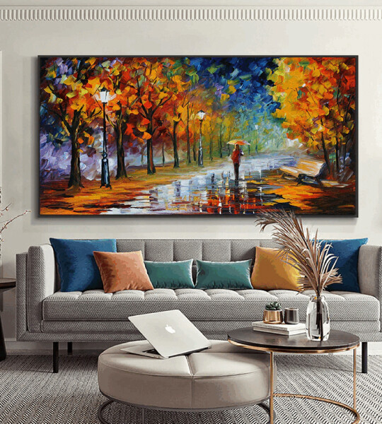 The Street Oil Painting Print On Canvas Nordic Poster Wall Art Picture For Living Room Home Decor